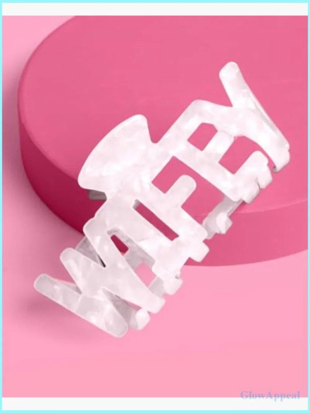 Wifey Claw Hair Clip with Sturdy Teeth - Bride to Be
